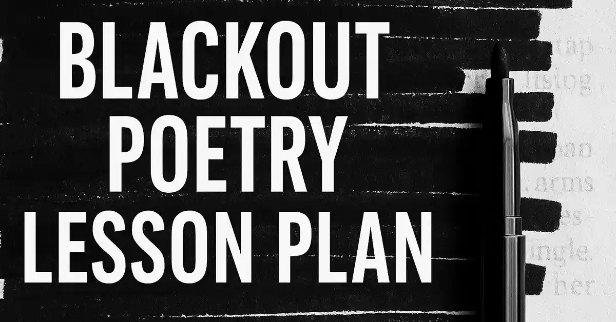 blackout poetry lesson plan
