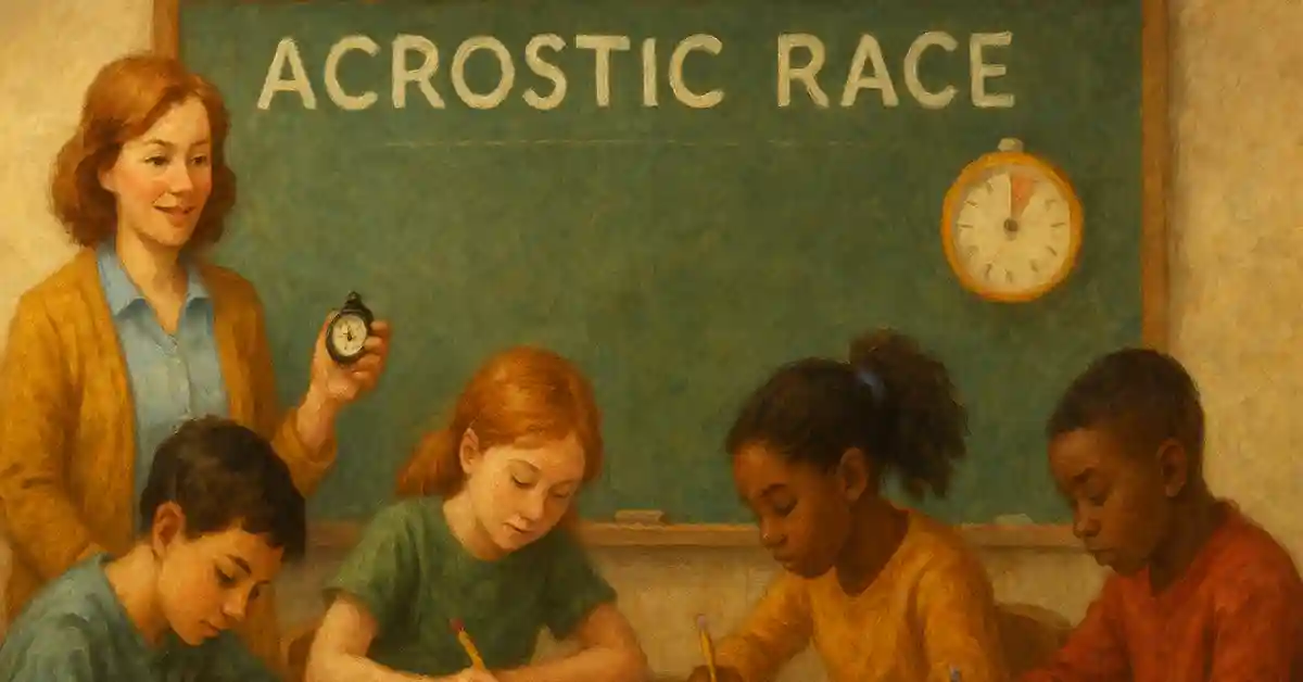 acrostic poetry lesson plan