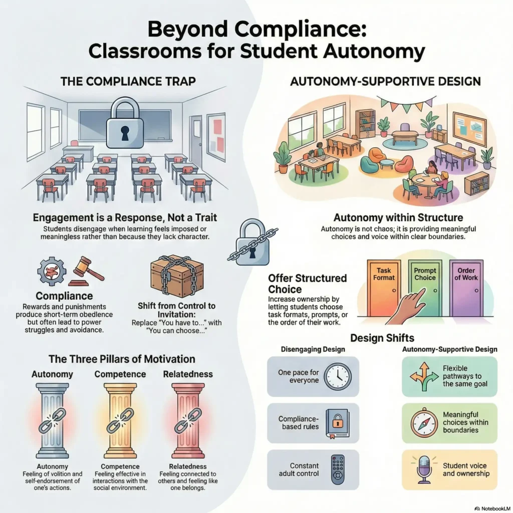 Infographic about student motivation and engagement.