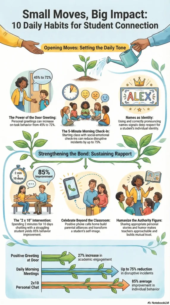 Student-teacher connections infographic