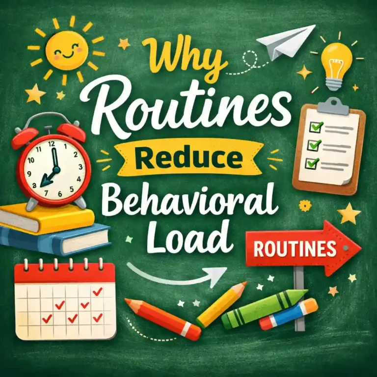 Classroom routines for behavior management