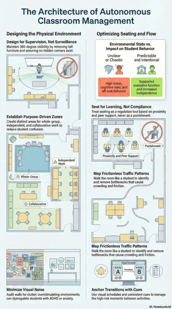 Classroom layout infographic