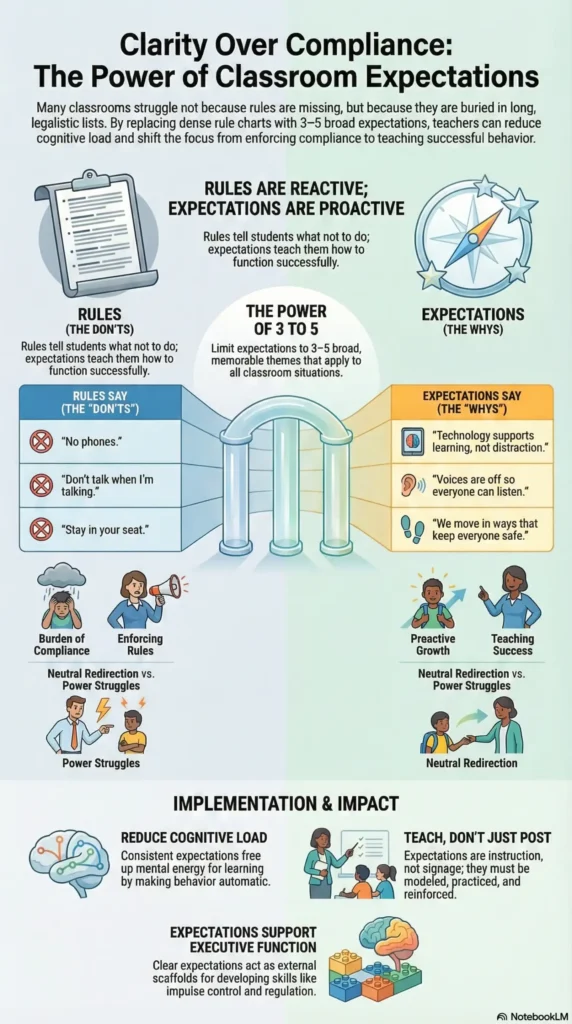 Classroom Expectations Infographic