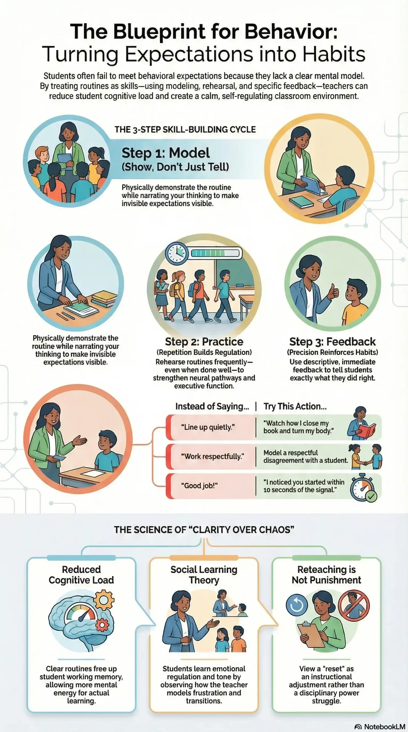 Teaching behavioral fluency infographic