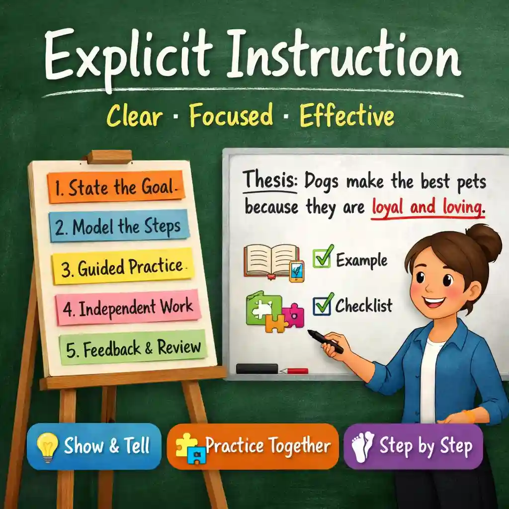 Explicit Instruction in the Classroom: Benefits, Strategies