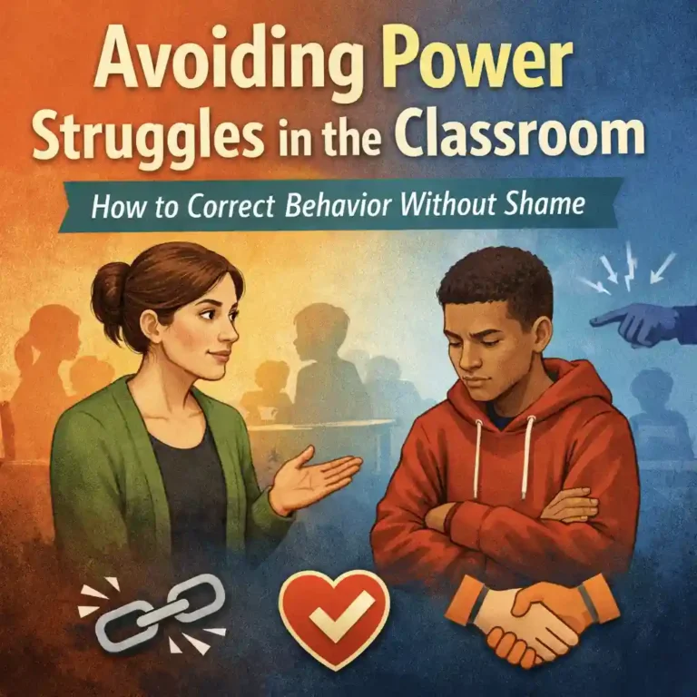 avoiding power struggles in the classroom