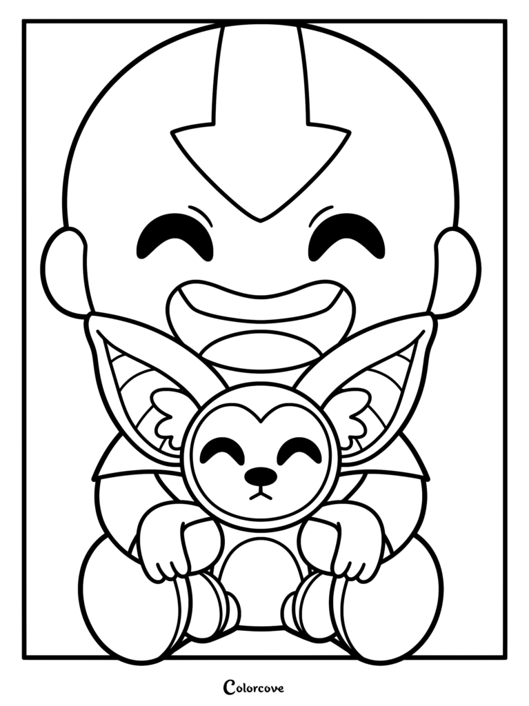 The Last Airbender coloring page
