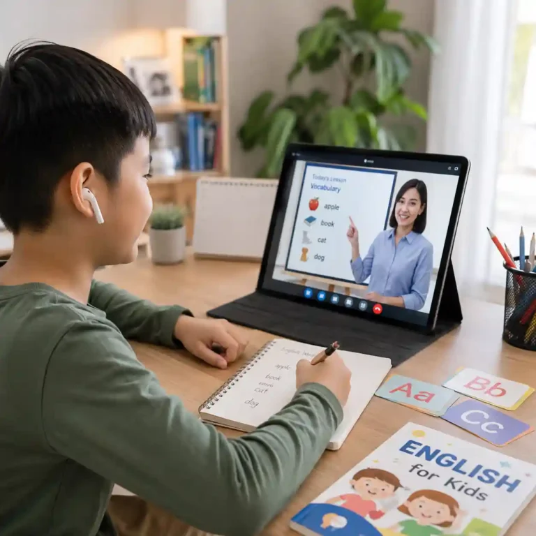 Online language tutor for kids