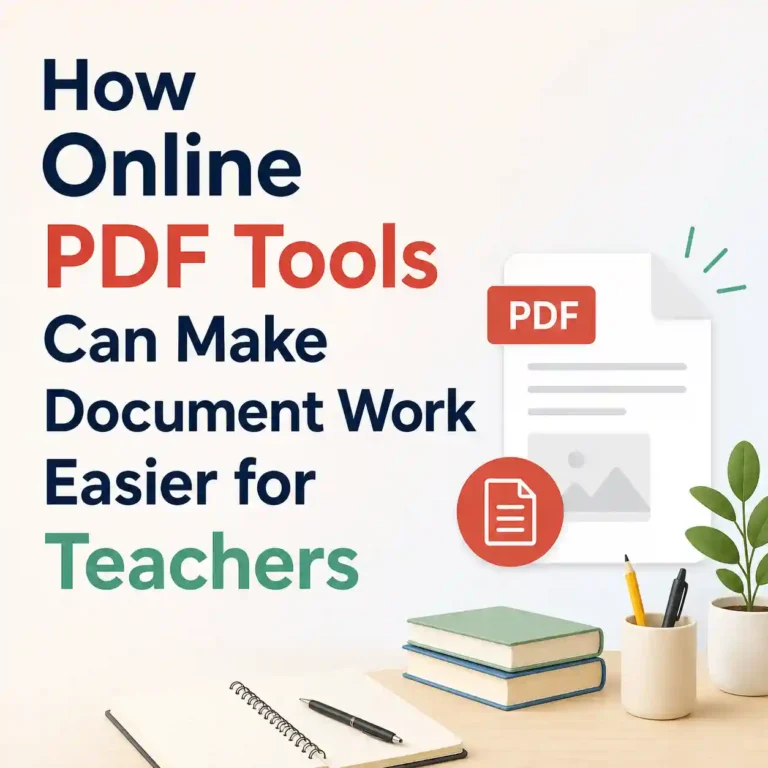 How Online PDF Tools Can Make Document Work Easier for Teachers