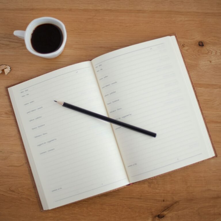 Planner and coffee representing a future life planning project for high school students