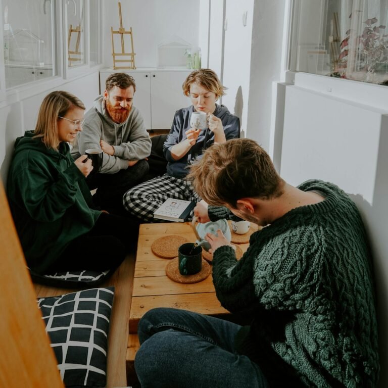 Friends spending time together for a relationships and well-being life management lesson