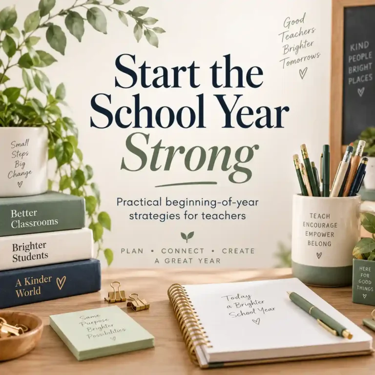 beginning of school year tips for teachers