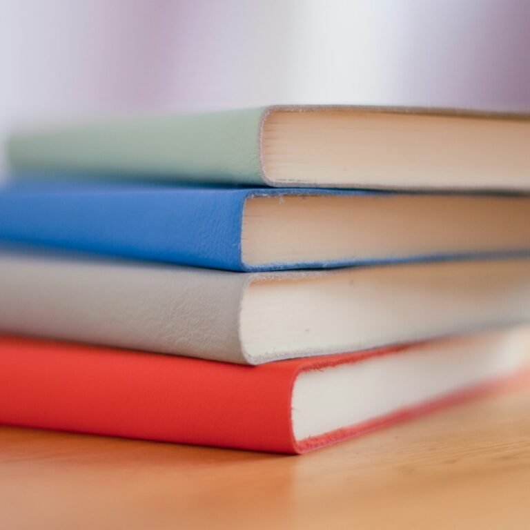 Notebooks and books for a Grade 9 English syllabus