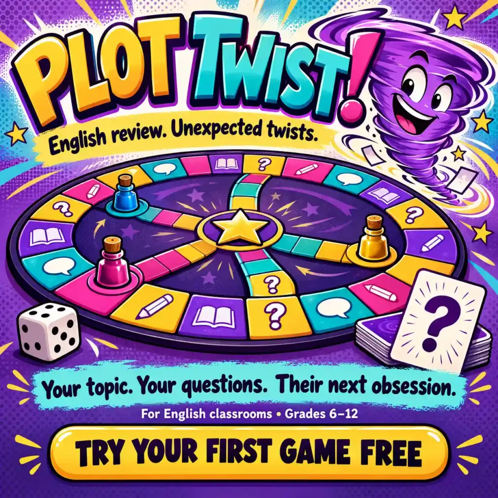 Plot Twist! The Ultimate ELA review game.